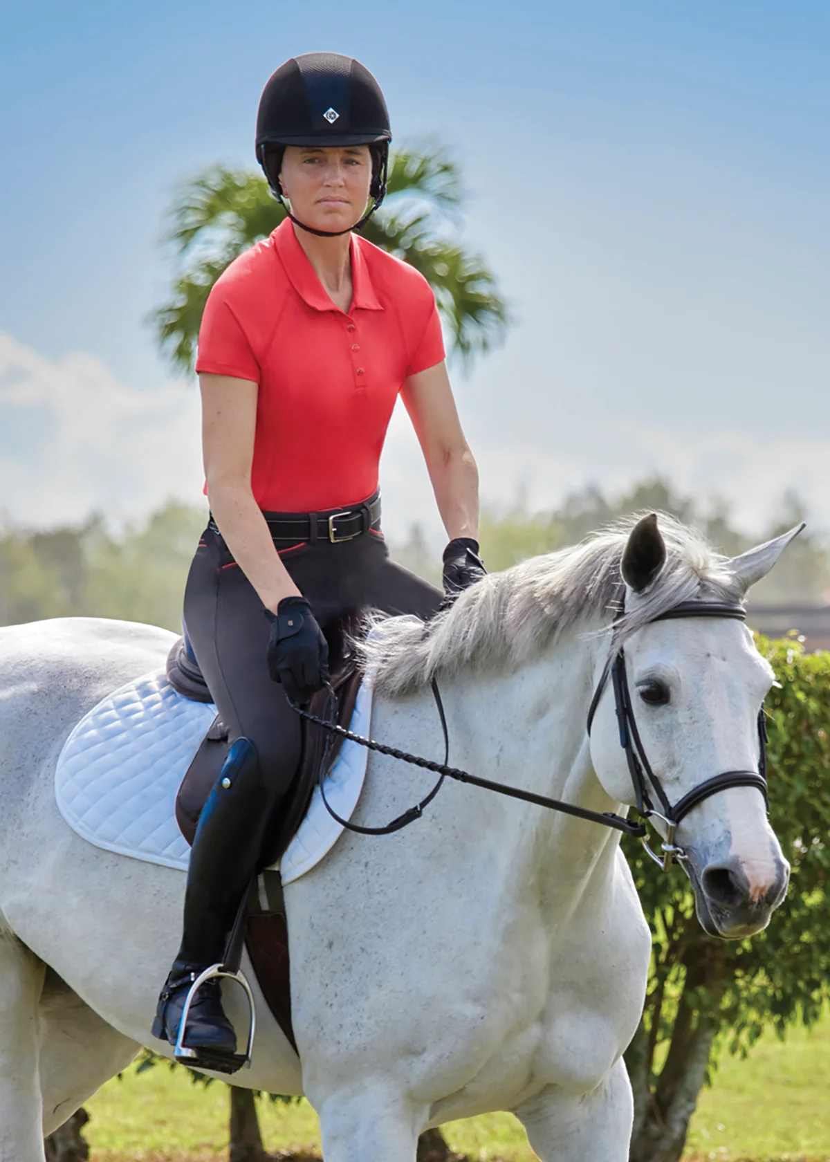 DS Ladies’ Iva Short Sleeve Polo Shirt - Image 9