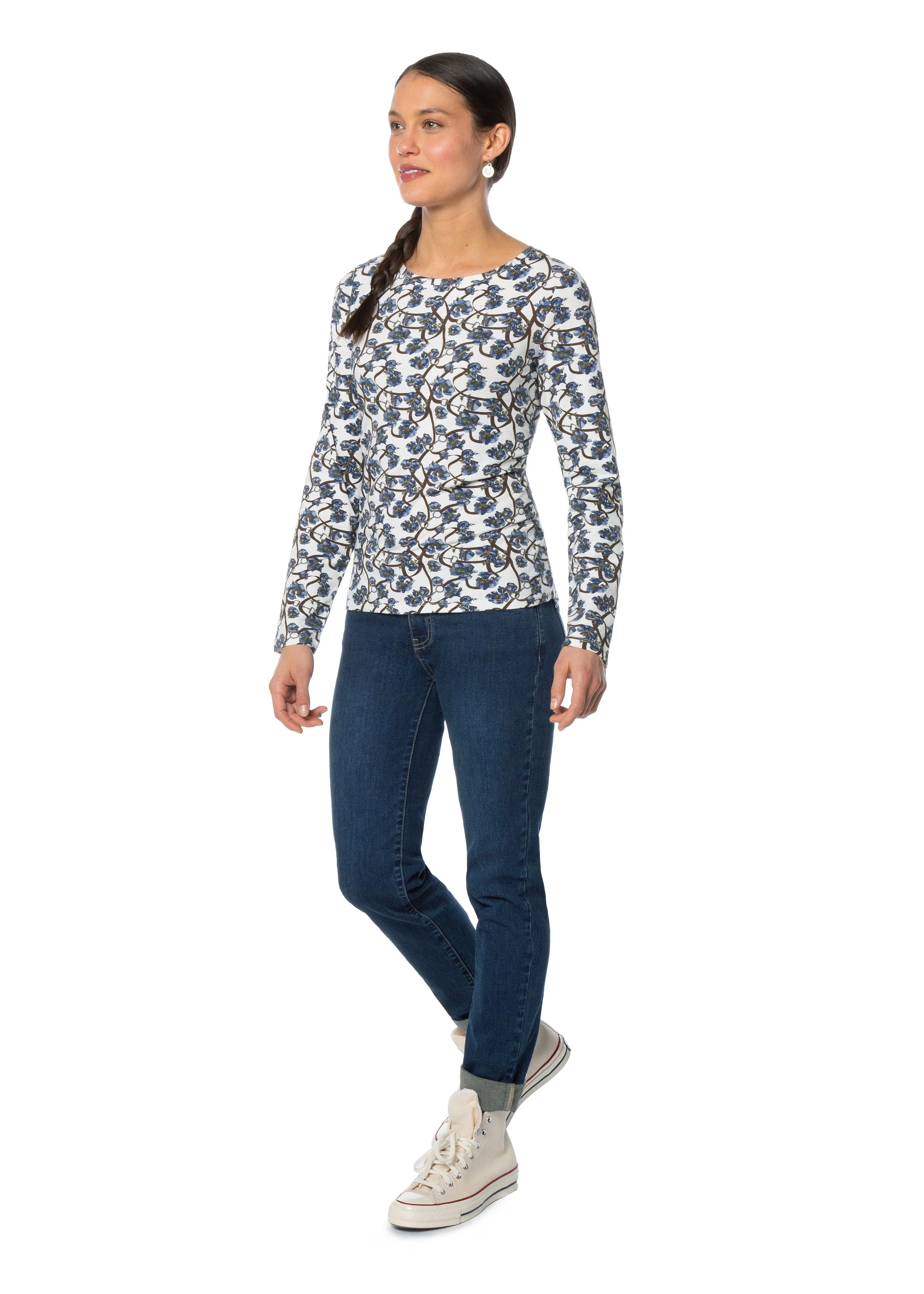 EQL by Kerrits® Ladies’ Organic Cotton Long Sleeve Print Top - Image 5