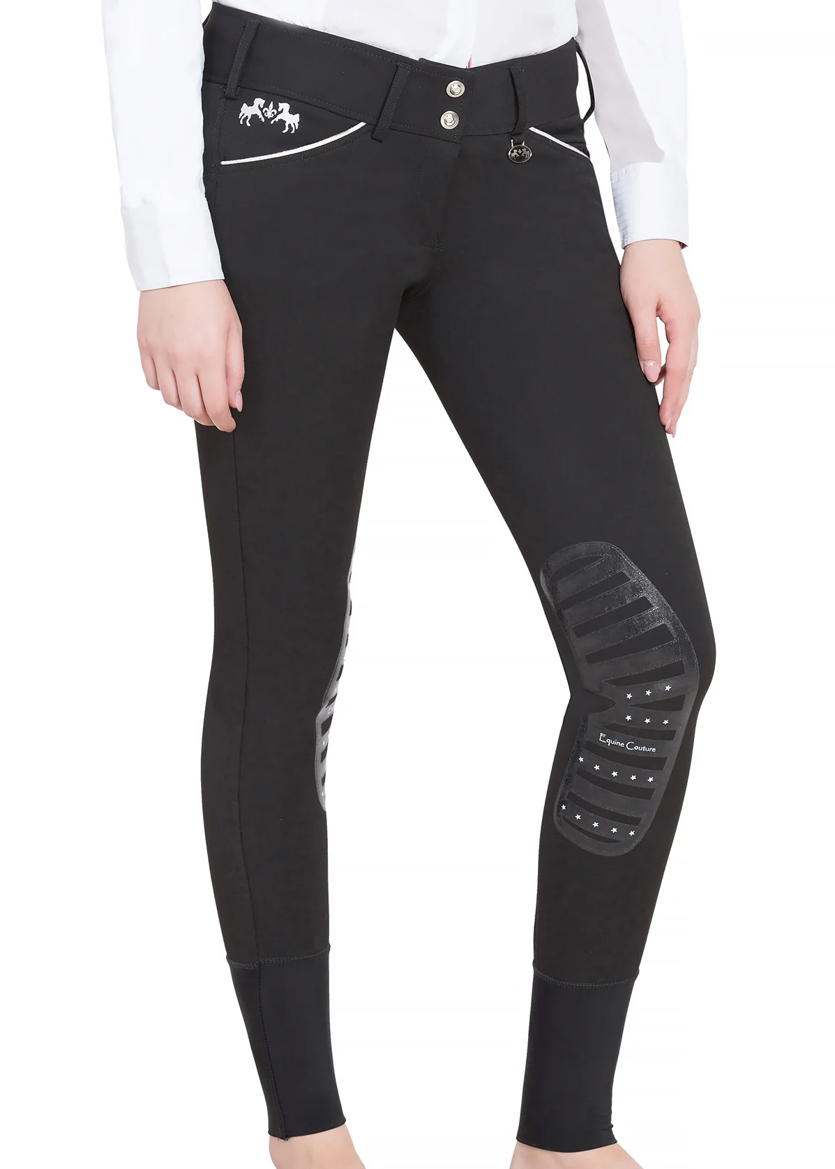 Equine Couture™ Ladies' Brittni Silicone Knee-Patch Breech - Image 3