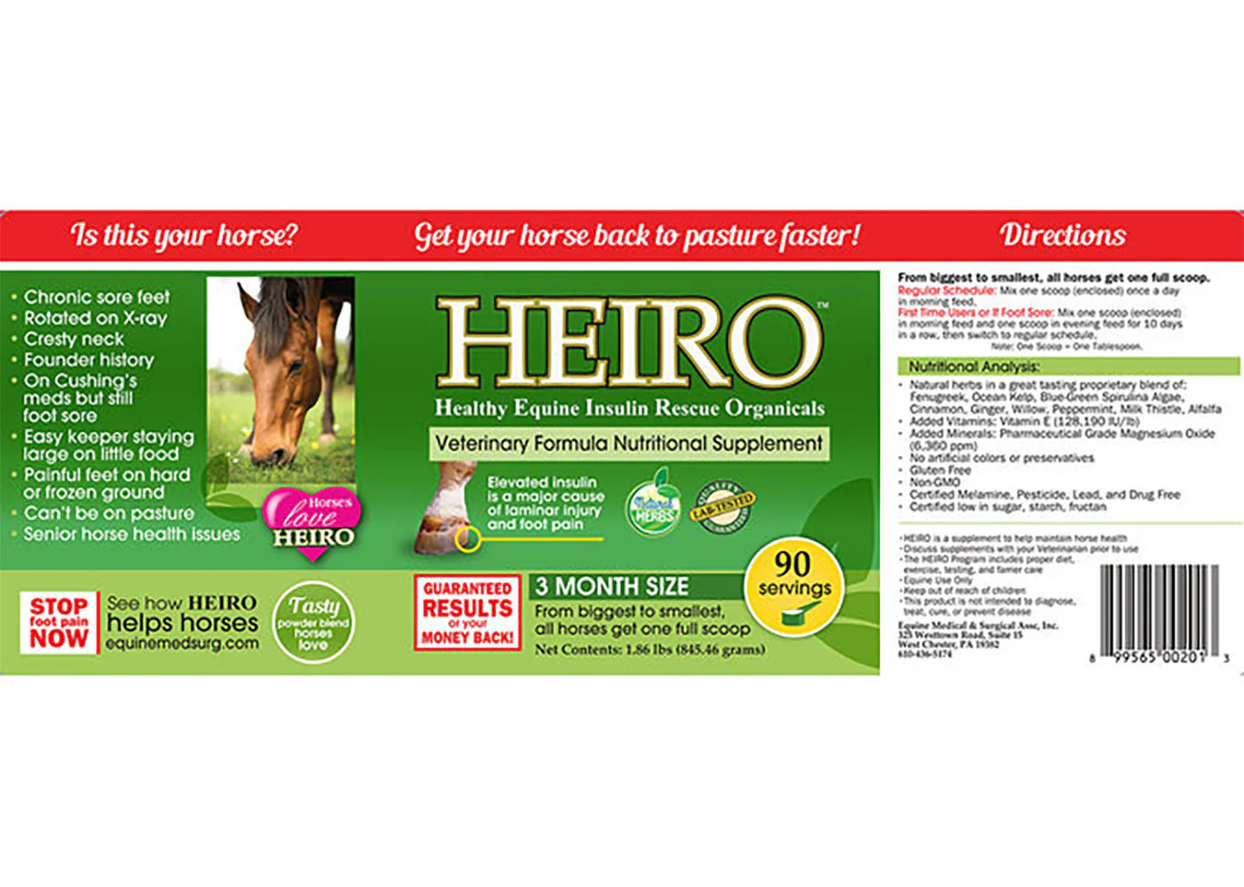 Heiro™ Healthy Equine Insulin Rescue Organical - Image 6