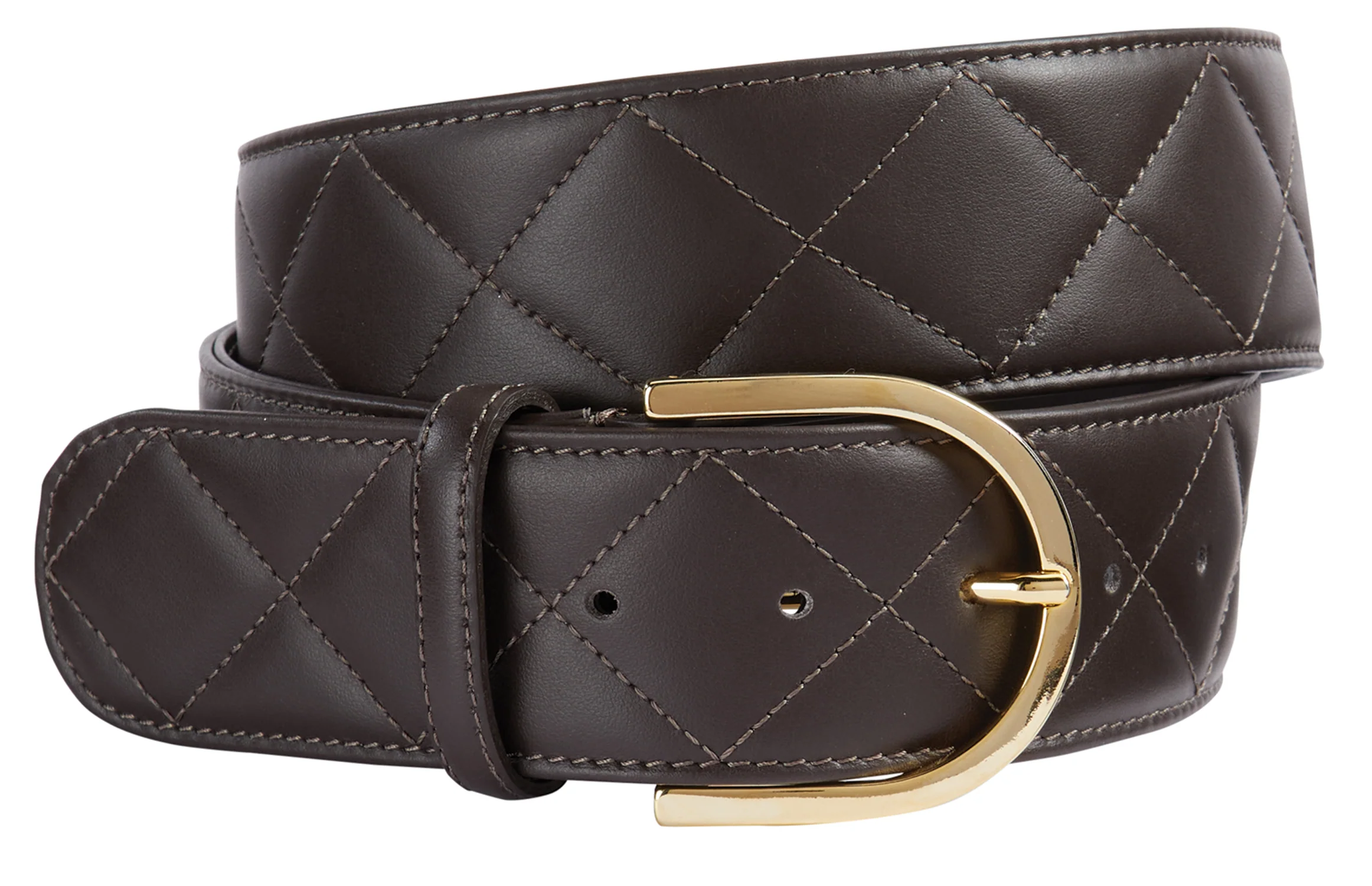 THE TAILORED SPORTSMAN™ Quilted Leather C Belt - Image 3