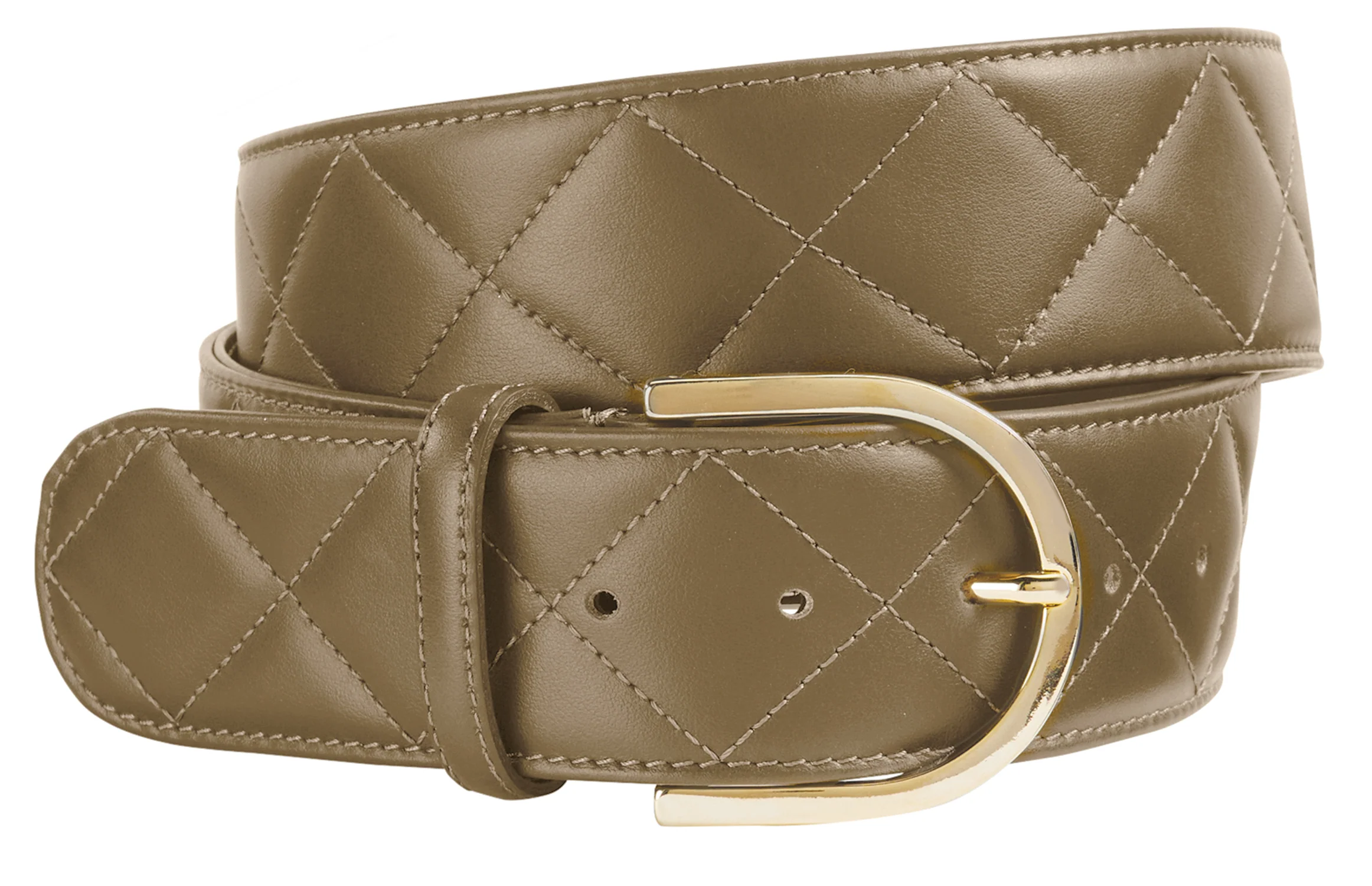 THE TAILORED SPORTSMAN™ Quilted Leather C Belt - Image 7